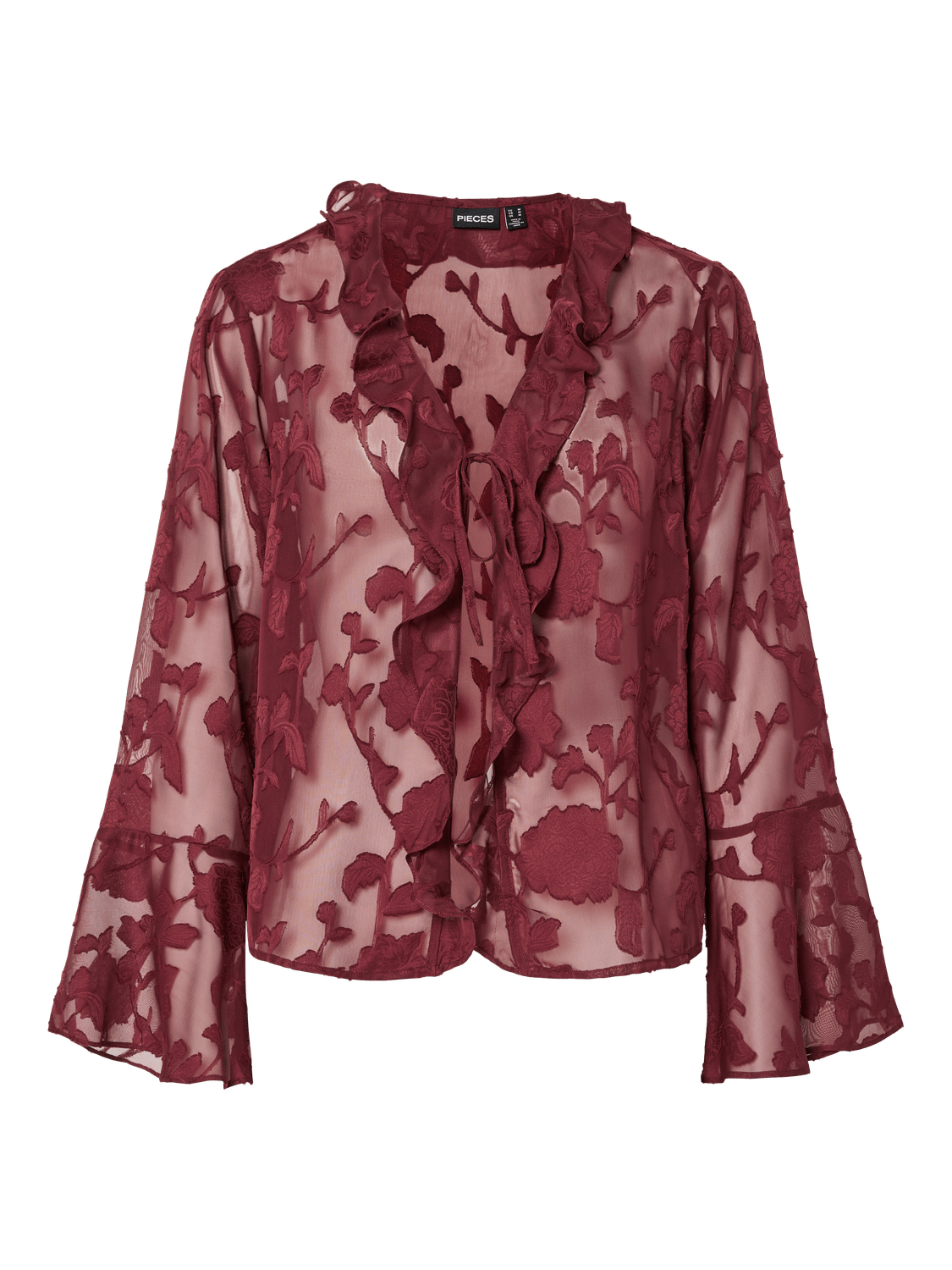 PCMUMO Top - Tawny Port - VERO MODA & VILA Bergvik